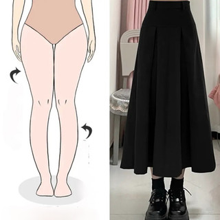 Ootd bigsize | chân váy dài bản eo xếp ly to