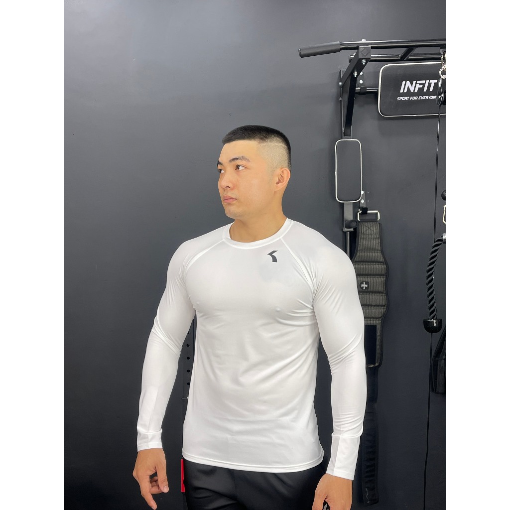 Áo Thun Thể Thao Dài Tay Tập Gym Nam Logo KFIT