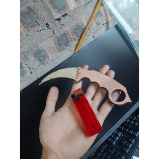 Dao gỗ mô hình Karambit , lễ hội Even Day, dao trang trí, dao đồ chơi, dao gỗ
