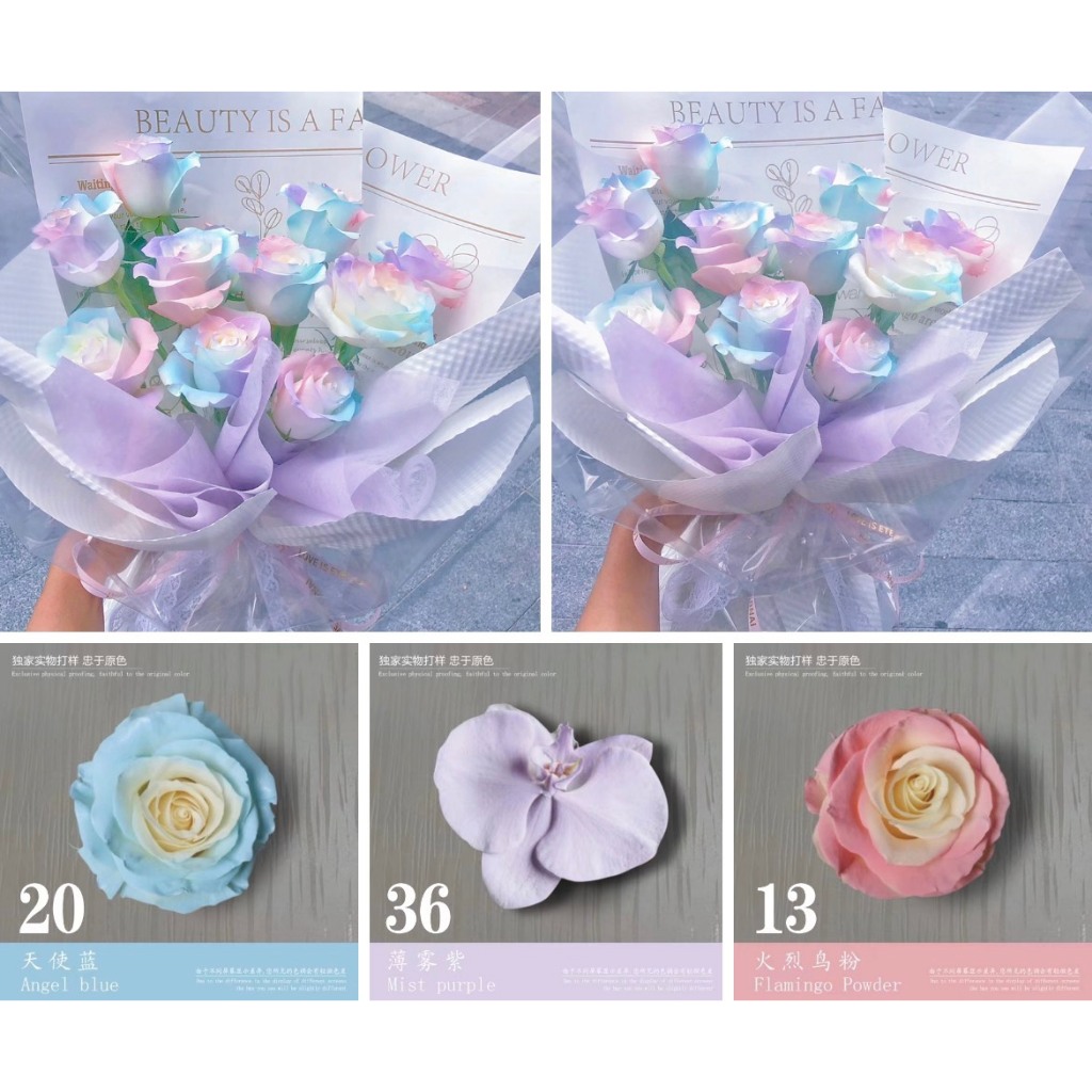 Sơn Xịt Hoa Tươi, hoa sáp, sen đá cao cấp 52 màu 450ml