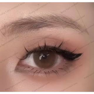 Kính Áp Tròng RUBYEYES (Nâu hạt dẻ tự nhiên HB271-1 cận 0 độ ) Silicone Hydrogel Tặng Kèm Khay Gương Dụng Cụ