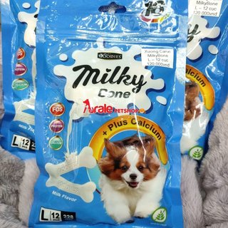 Xương gặm Milky Bone vị sữa cho chó bổ sung canxi, chăm sóc răng miệng