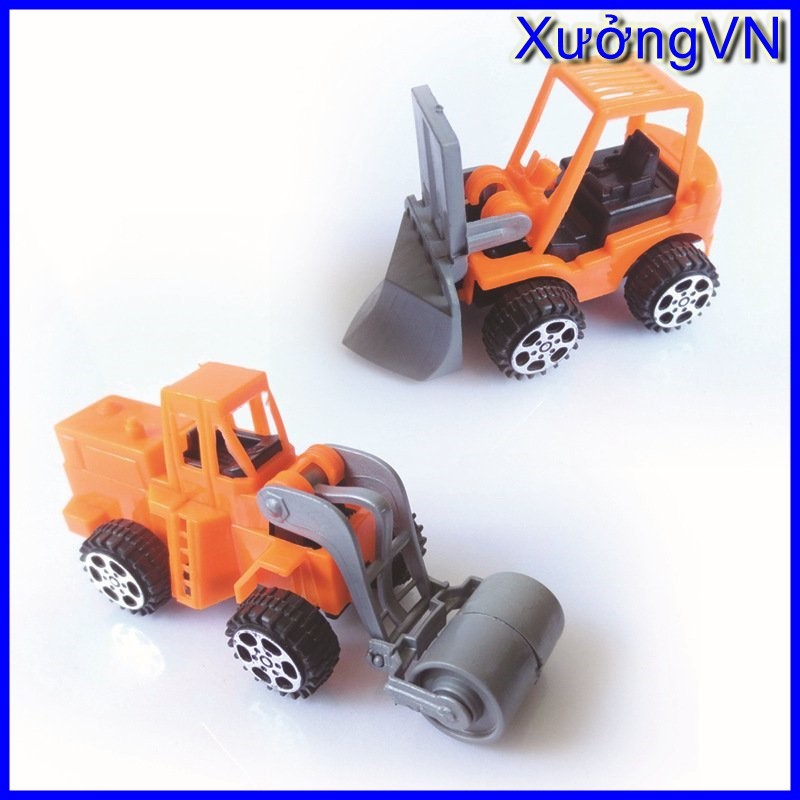 Mô hình xe công trường cơ mini chạy cót màu sắc tươi sáng - Đồ chơi cho bé