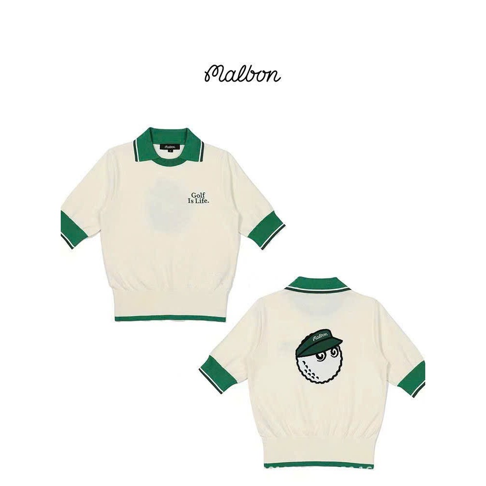 ÁO GOLF NỮ MALBON CHẤT LIỆU DỆT KIM CO GIÃN TỐT