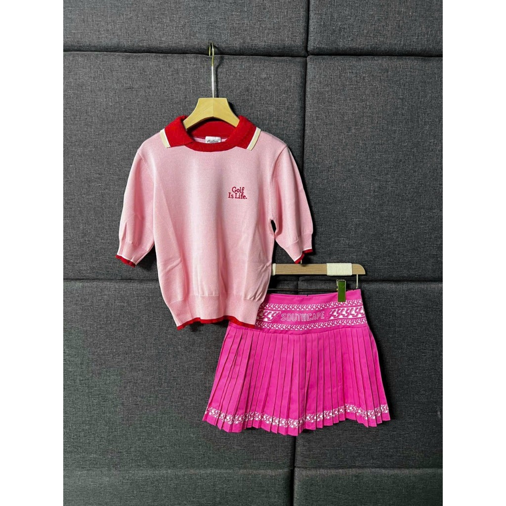 ÁO GOLF NỮ MALBON CHẤT LIỆU DỆT KIM CO GIÃN TỐT