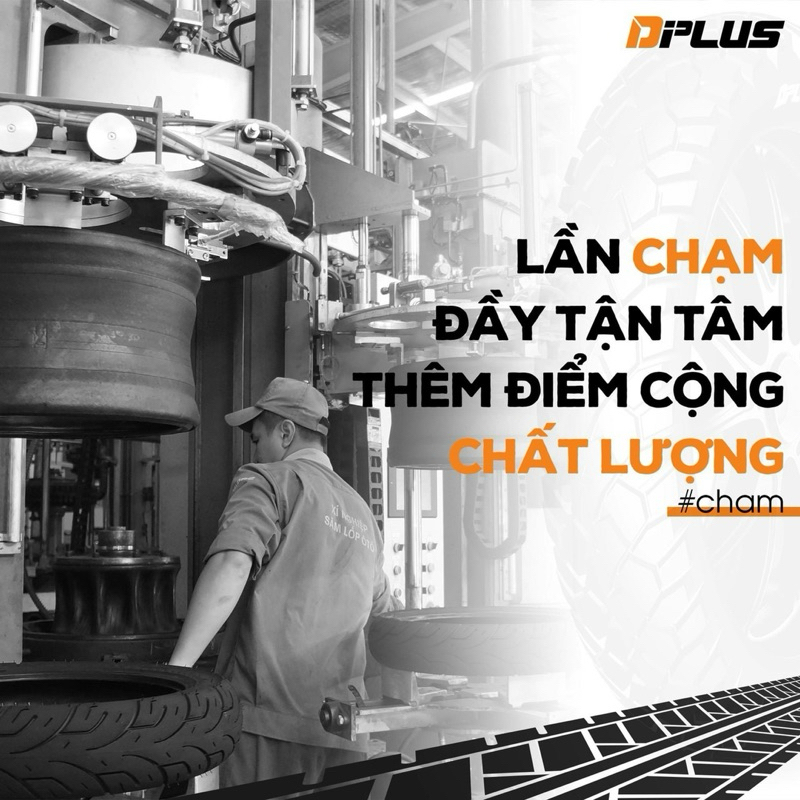 Vỏ  tiêu chuẩn sau theo xe Exciter/ Winner 150 hiệu Dplus dày dặn 120/70-17 Made in Việt Nam