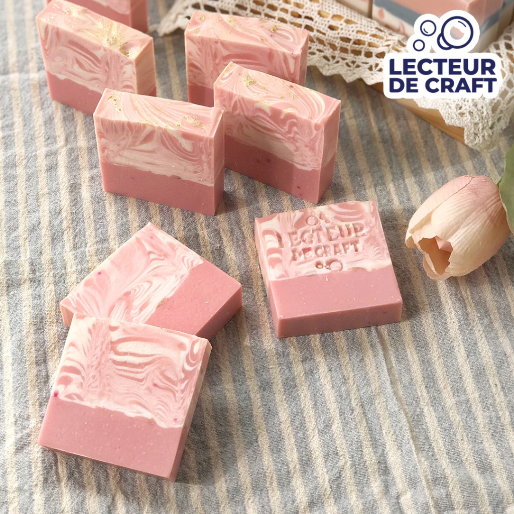 Xà phòng tắm 100gram đất sét hồng, hương bưởi làm quà tặng