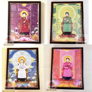 [NHIỀU MẪU] Tranh Tứ Phủ Thánh Cô 31x40cm khung composite xịn xò