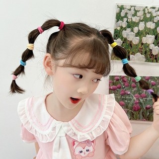 Set 50 chun buộc tóc cho bé tone hồng đáng yêu, đễ thương - BE