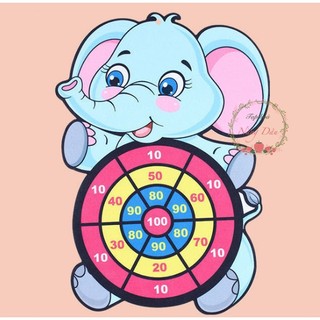 Bảng phi tiêu, đồ chơi ném bóng dính cho bé
