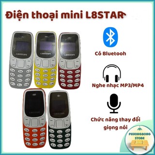 Điện thoại mini l8star 2 sim 2 sóng, có thẻ nhớ, bluetooh, nghe nhạc mp3 - điện thoại 3310 nhỏ xíu dễ thương