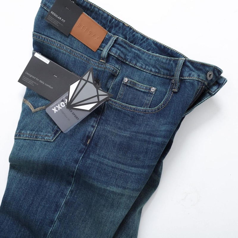 JEANS DEFOXX DÁNG SUÔNG MÀU XANH 231116
