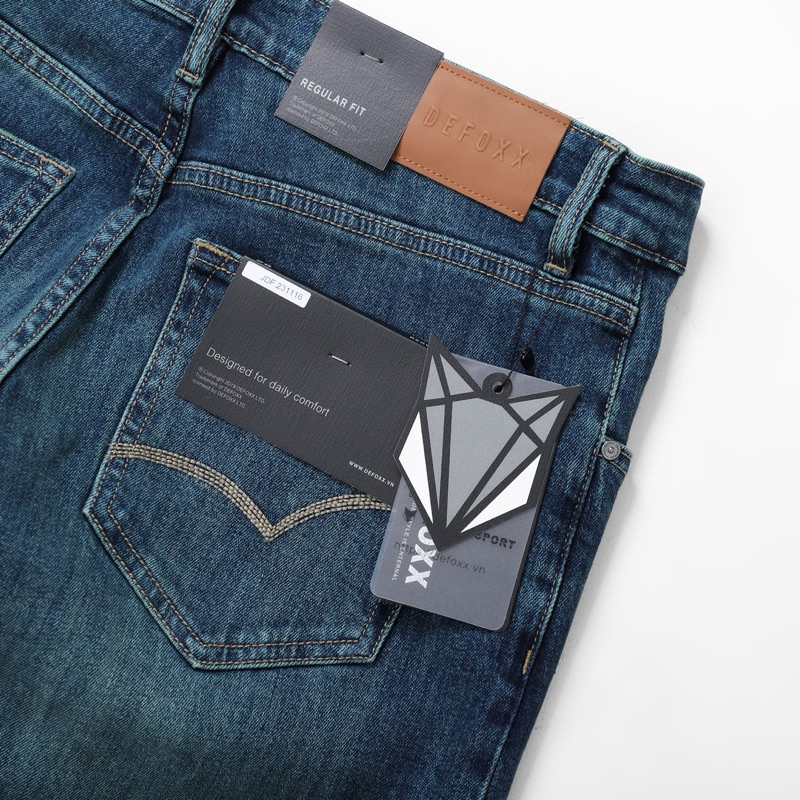 JEANS DEFOXX DÁNG SUÔNG MÀU XANH 231116