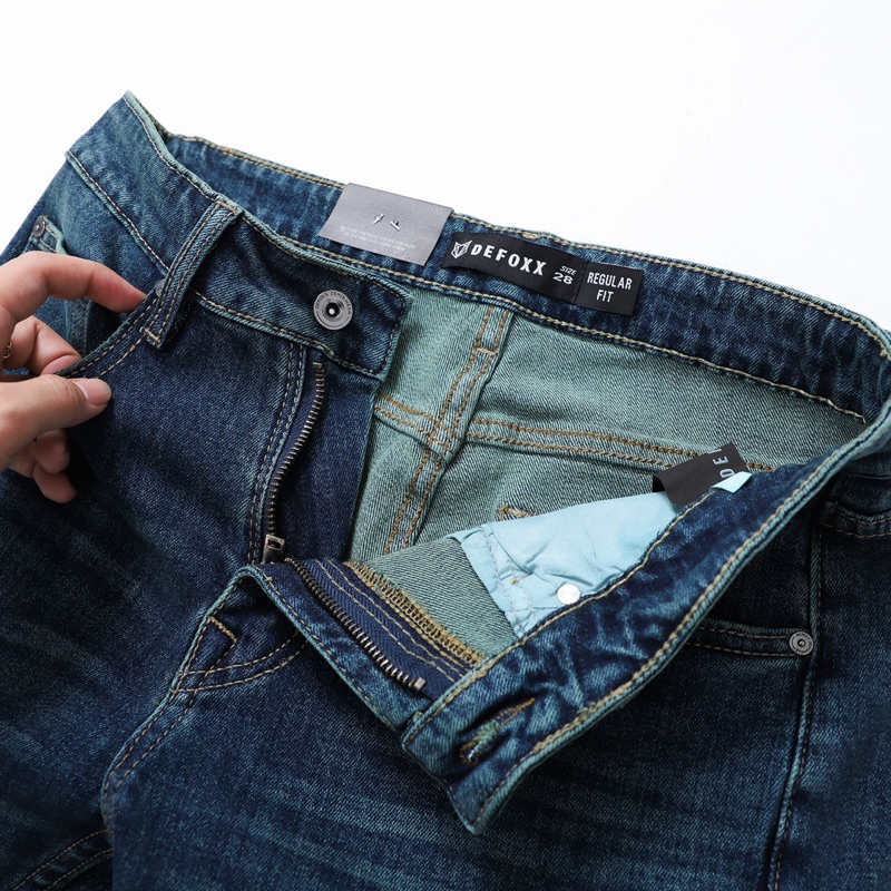 JEANS DEFOXX DÁNG SUÔNG MÀU XANH 231116