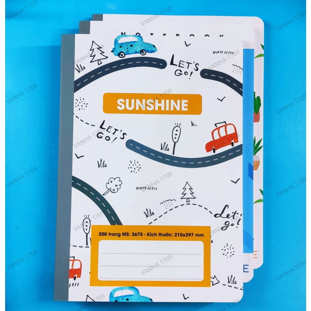 HẢI TIẾN - SUNSHINE & SUMO 200 trang Vở Kẻ Ngang Size A4.