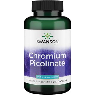 Swanson Chromium Picolinate 200mcg - Viên uống hỗ trợ tim mạch, cân bằng đường huyết và giảm cân