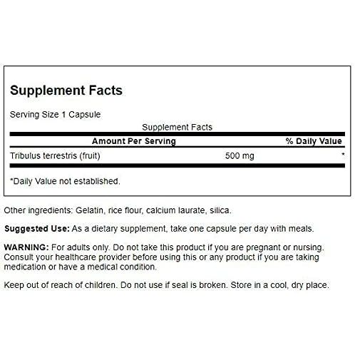 Swanson Full Spectrum Tribulus Fruit 500mg - Viên uống tăng cường sinh lý nam và nữ 90 viên