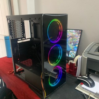 Vỏ Case máy tính Orient i10 - 2 Mặt kính cường lực, USB 3.0, kèm 3 fan RGB