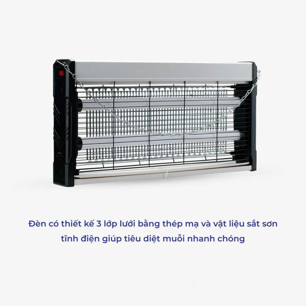 Đèn bắt muỗi thông minh Rạng Đông DBM02 500x250/4W-DBM02 400x250/4W, Thu hút muỗi không sử dụng hoá chất, BH 12 tháng
