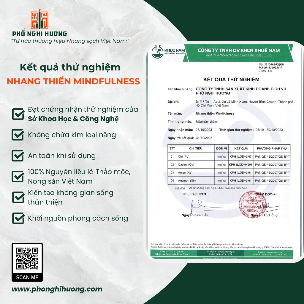 Nhang  Thiền Mindfulness – Nhang thơm thư giãn - An toàn với nguyên liệu tự nhiên 100% an toàn cho người dùng
