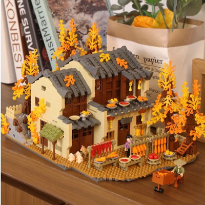 Bộ lắp ráp khối xây dựng LOZ mô hình Ngôi nhà mùa thu-Autumn sun 1071