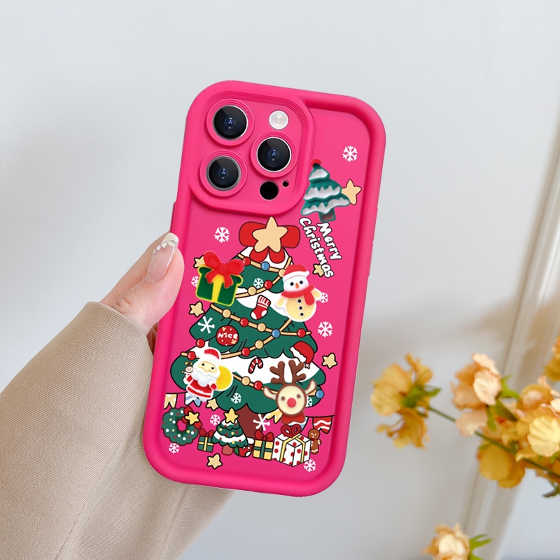 Ốp lưng iphone camera viền cao giáng sinh 6/6s/6plus/7/8/plus/x/xs/11/12/13/14/15/pro/max/plus/promax - Awifi Z1-8