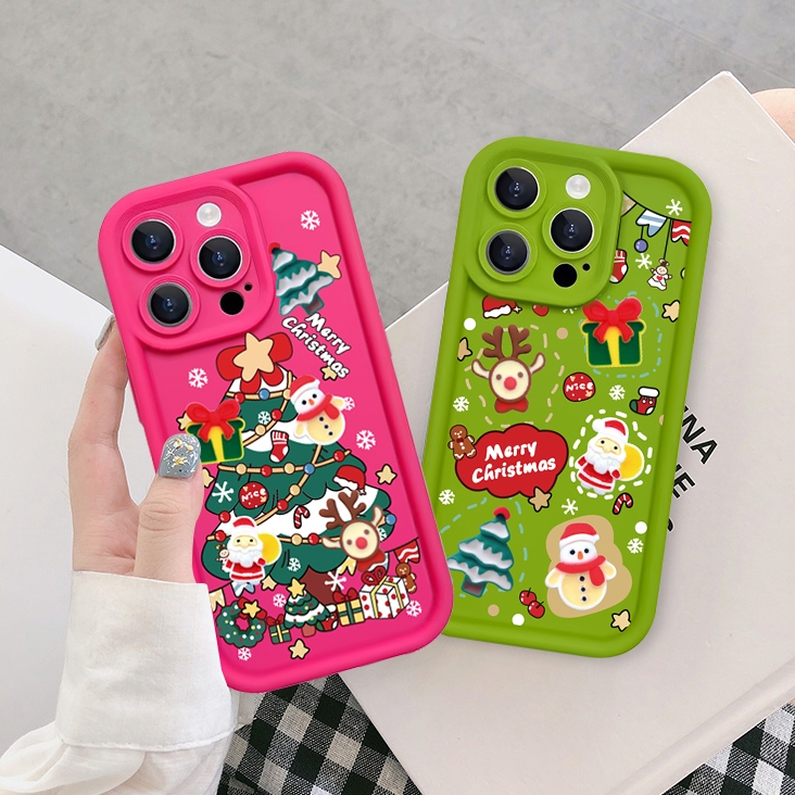 Ốp lưng iphone camera viền cao giáng sinh 6/6s/6plus/7/8/plus/x/xs/11/12/13/14/15/pro/max/plus/promax - Awifi Z1-8