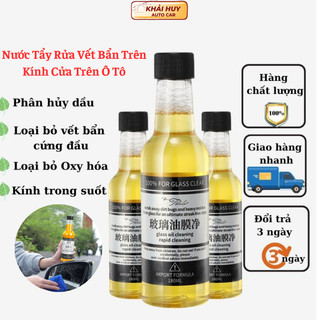 Nước Tẩy Rửa Vết Bẩn Trên Kính Cửa Trên Ô Tô Tinh Chất Làm Sạch Mảng Dầu, Bụi Bẩn Lâu Ngày khaihuyauto