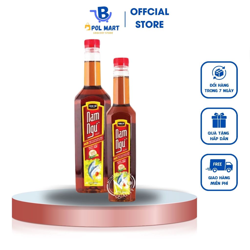 (Mã NSF02P130 giảm 30K) nước mắm nam ngư nước mắm thơm ngon 750ml/500ml/ 900ml POL MART