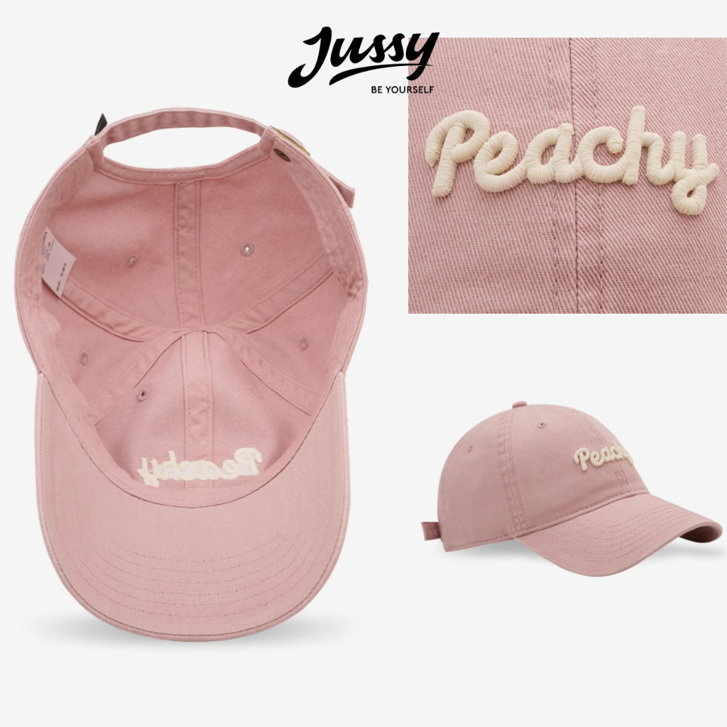 Mũ Lưỡi Trai Nam Nữ PEACHY Jussy Official Chất Vải Kaki Dày Nhiều Màu Hot Trend Form Mềm Có Khóa Thu To Nhỏ