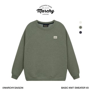 Marchy - basic knit sweater v3 - áo len tay dài