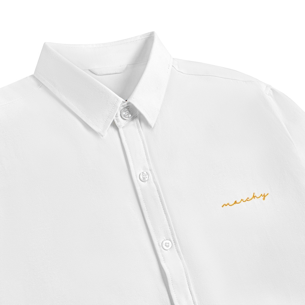 MARCHY - Sig Basic Shirt - Áo sơ mi trơn