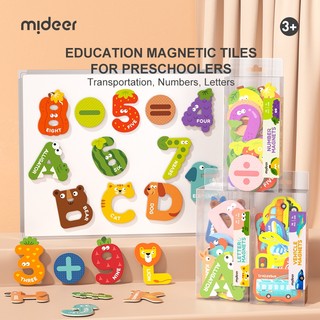 Mideer Magnet Letters Numbers - Bảng chữ cái hoặc chữ số bằng nam châm hình các con vật bằng tiếng Anh cho bé học chữ
