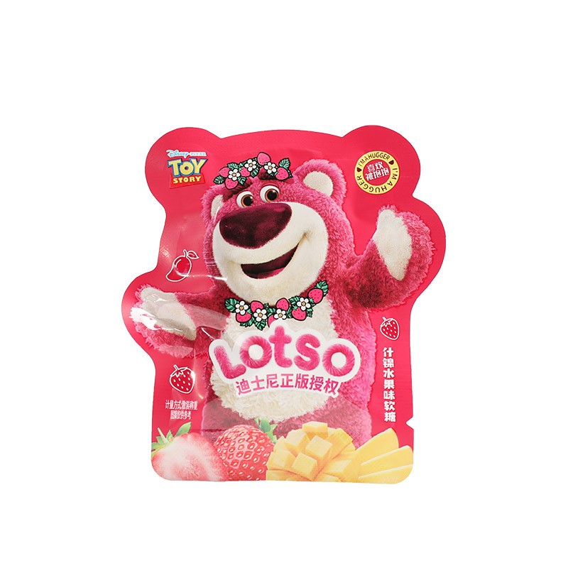 Kẹo dẻo bọc đường hương trái cây Gấu dâu Lotso Disney gói mini