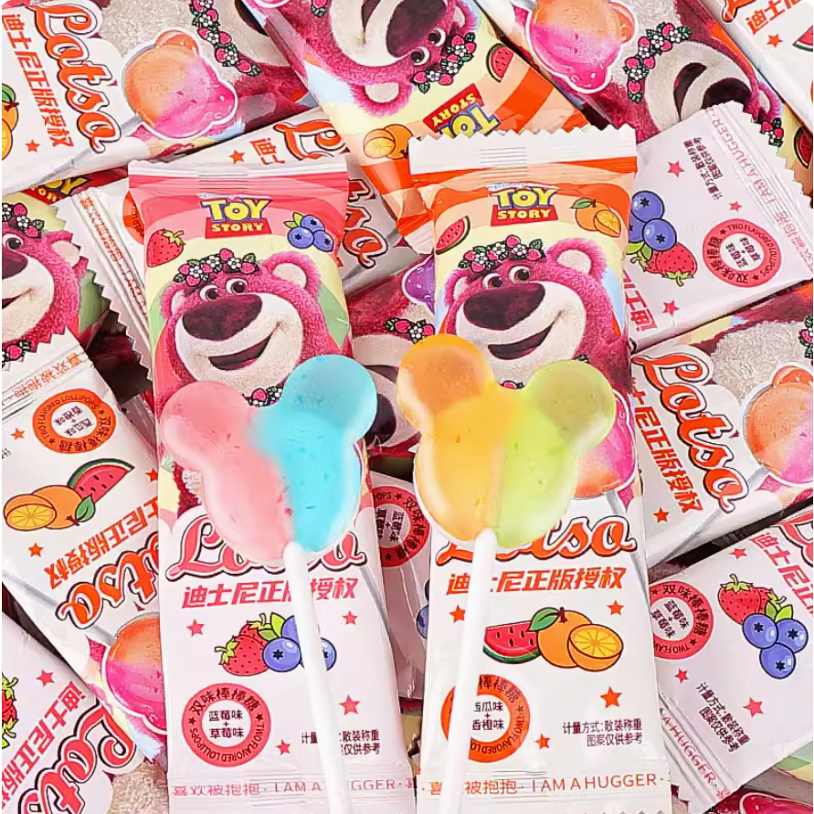 Kẹo mút Gấu dâu Lotso mix vị trái cây Disney