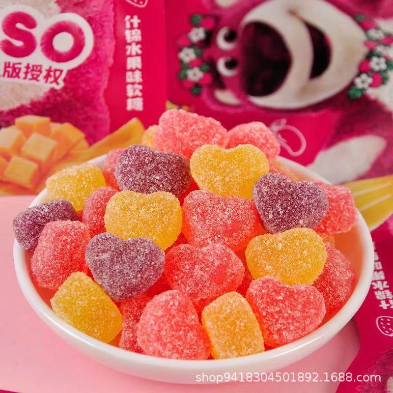 Kẹo dẻo bọc đường hương trái cây Gấu dâu Lotso Disney gói mini