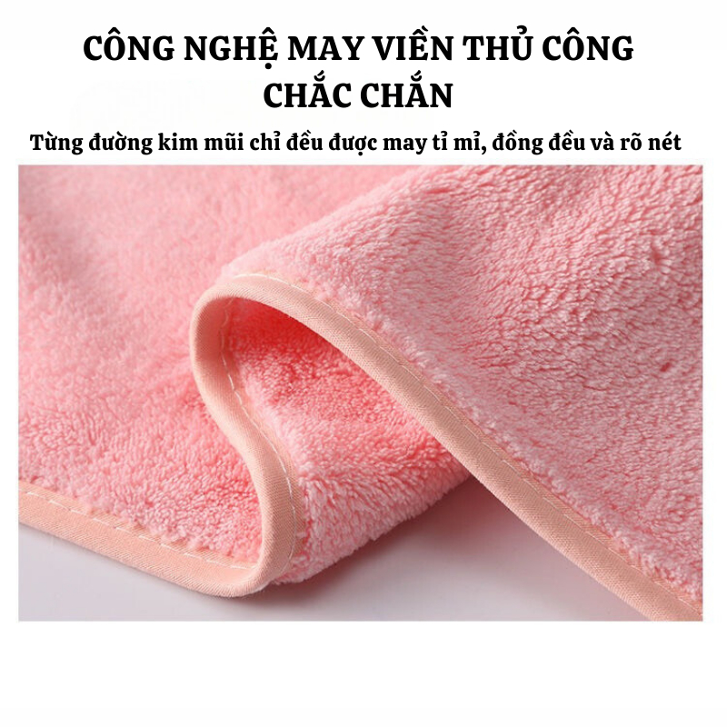 Khăn Tắm Lông Cừu NAMIKO Khổ Lớn Siêu Thấm Hút Chất Liệu Cotton Mềm Mại