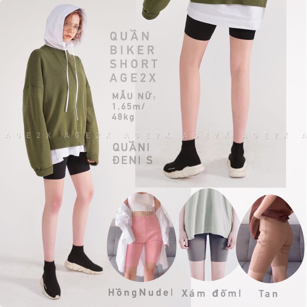 🔥 QUẦN BIKER SHORT CHÍNH HÃNG💥 Đủ Loại Đủ Màu phom chuẩn có 2 túi thật, chất co giãn thấm hút mồ hôi.