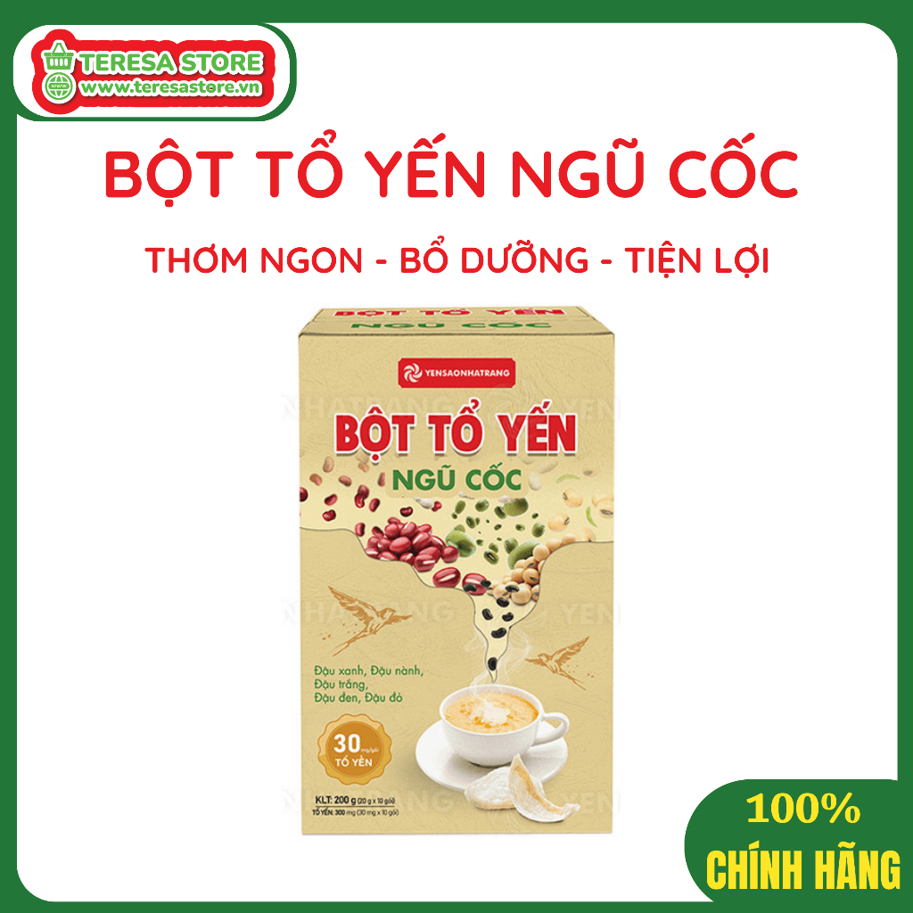Bột Tổ Yến Ngũ Cốc Thơm Ngon Và Giàu Dinh Dưỡng– Yến Sào Nha Trang Hộp 200g