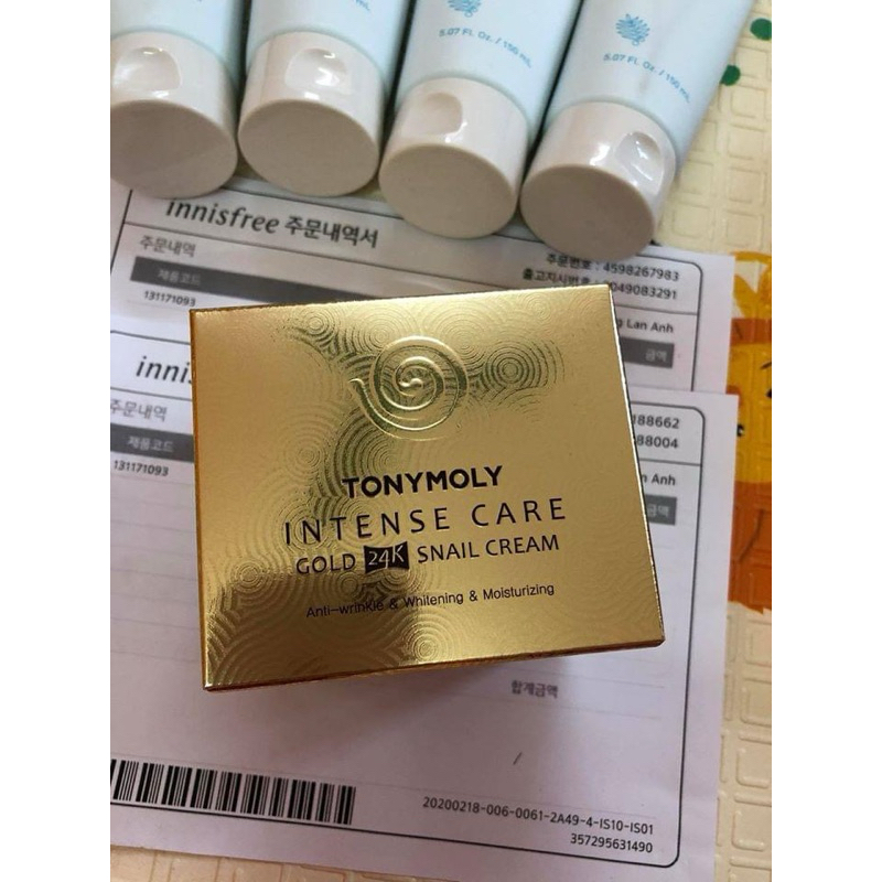 Kem ốc sên Tonymoly vàng 45ml