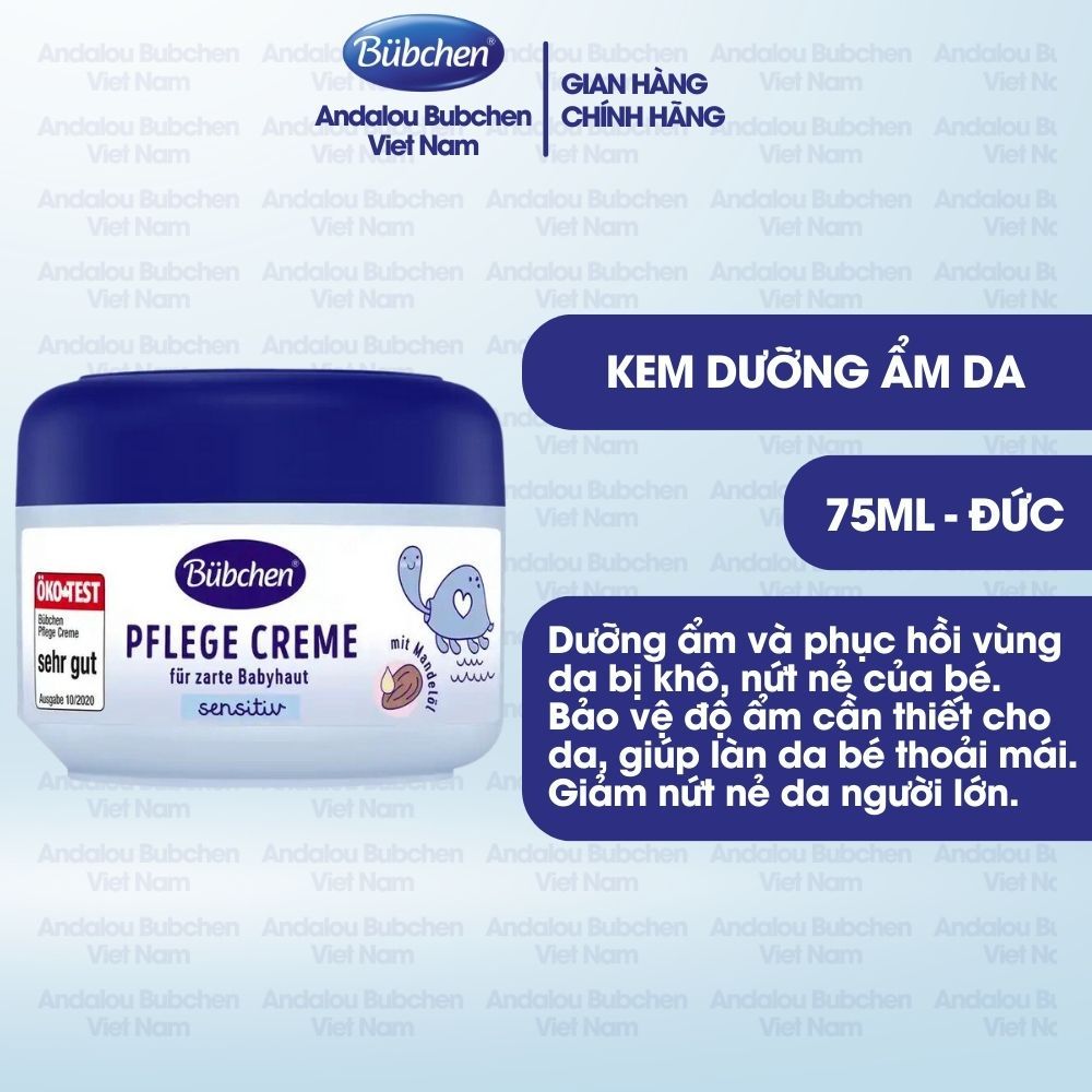 Kem Nẻ Dưỡng Ẩm Da Cho Bé Sơ Sinh Bubchen Pelege Creme 75ml