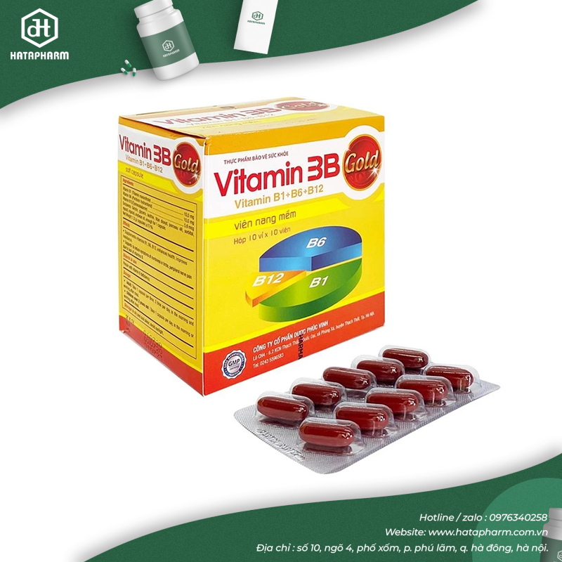 Viên uống Vitamin 3B bồi bổ cơ thể bổ thần kinh hộp 100v Ngochuyenpharma