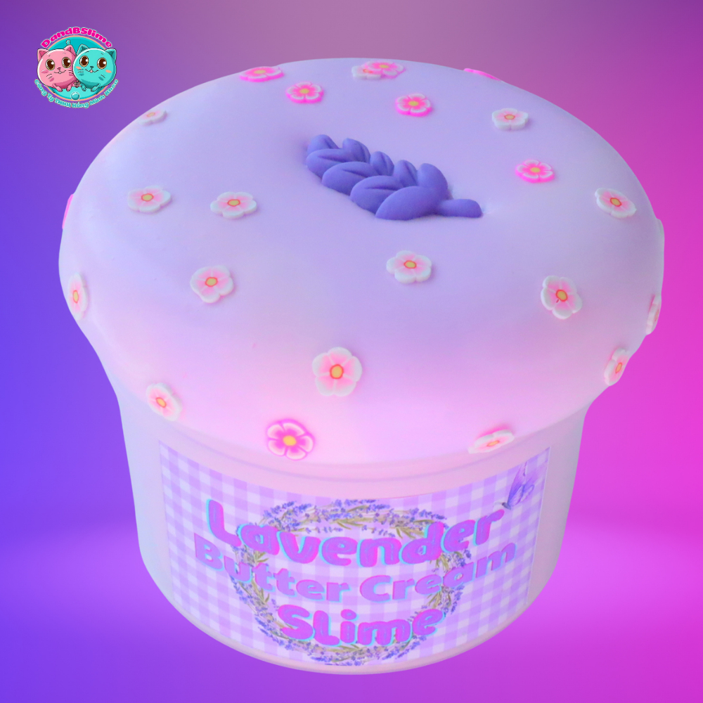 Slime Lavender Butter Cream - Chất nhờn ma quái thơm,dẻo,mịn tay và an toàn, hàng Việt Nam Handmade