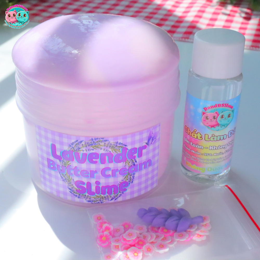 Slime Lavender Butter Cream - Chất nhờn ma quái thơm,dẻo,mịn tay và an toàn, hàng Việt Nam Handmade
