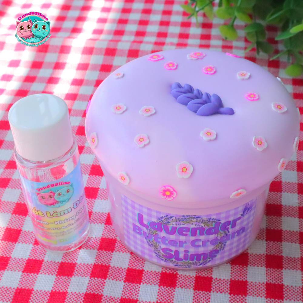 Slime Lavender Butter Cream - Chất nhờn ma quái thơm,dẻo,mịn tay và an toàn, hàng Việt Nam Handmade