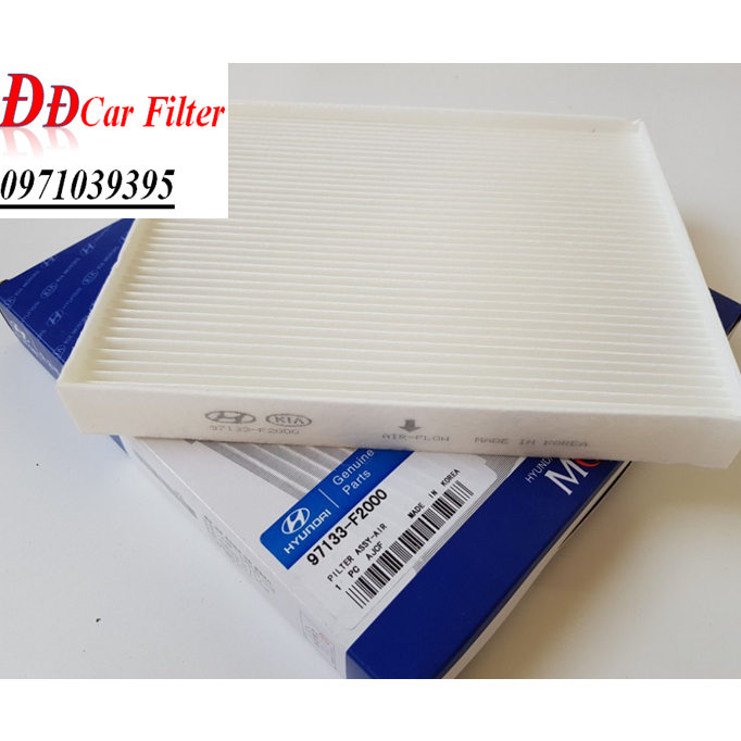 Lọc gió điều hòa, máy lạnh xe Kia Cerato (19-21), Kia K3 (22-23), Elantra(16-22), Seltos, Stargazer, Creta. 97133-F2000