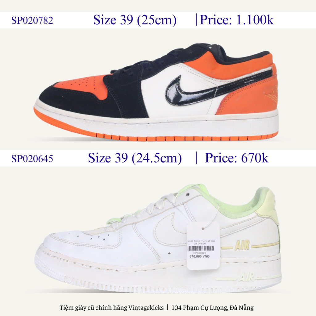 Giày 2hand thể thao Vintagekicks