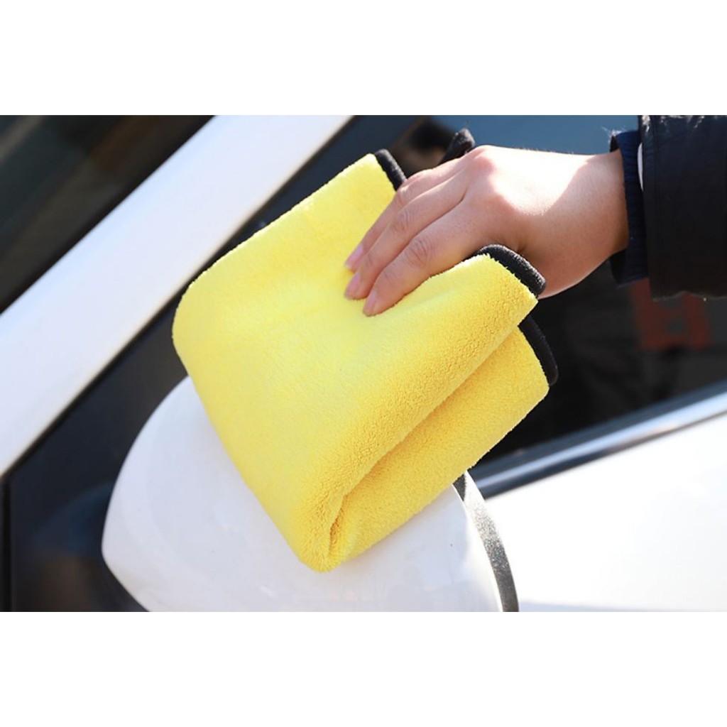 Khăn lau xe Microfiber mềm mịn thấm hút nước tốt Chuyên Dụng lau rửa xe hơi, Ô Tô, xe máy -  Khăn Lau Xe Ô Tô