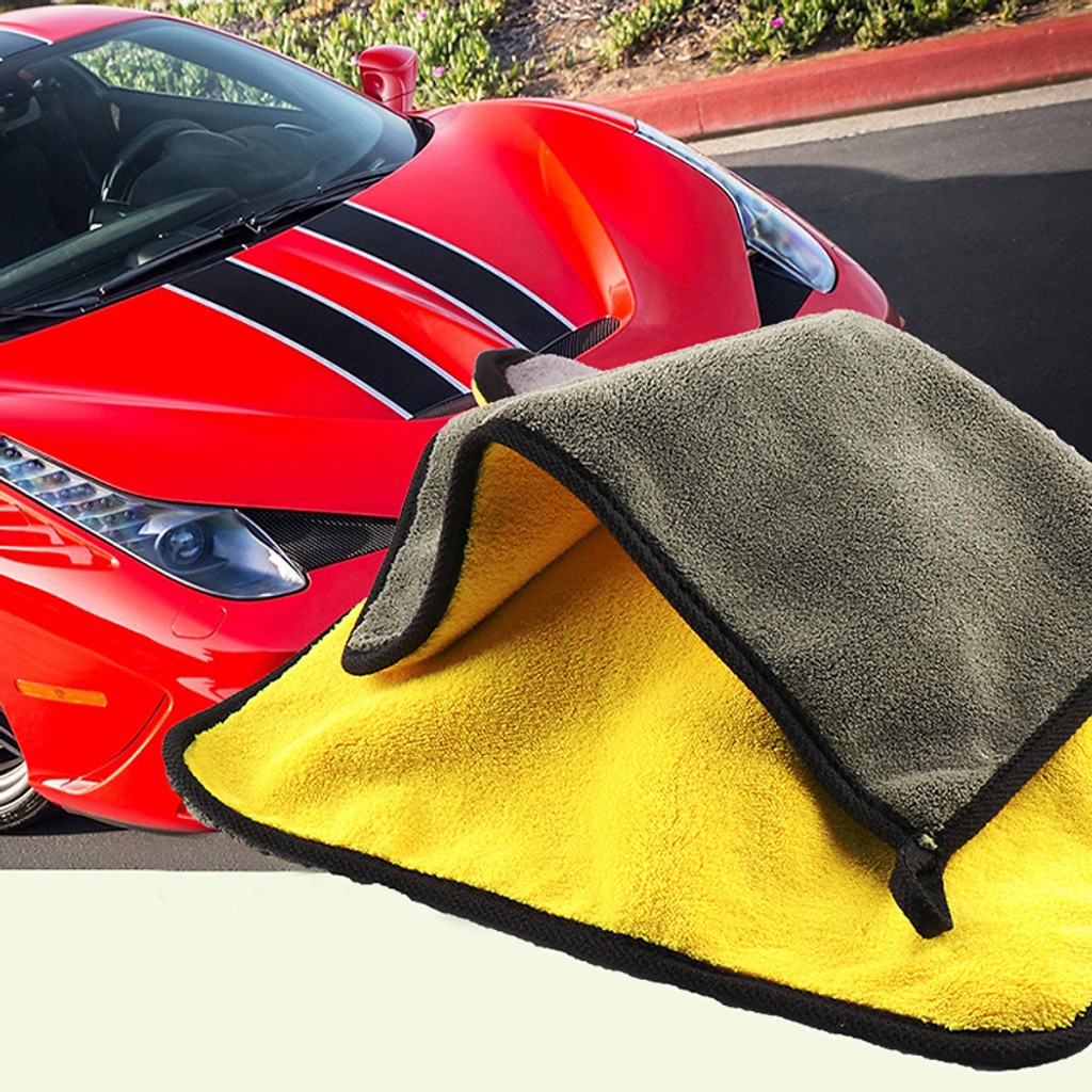 Khăn lau xe Microfiber mềm mịn thấm hút nước tốt Chuyên Dụng lau rửa xe hơi, Ô Tô, xe máy -  Khăn Lau Xe Ô Tô