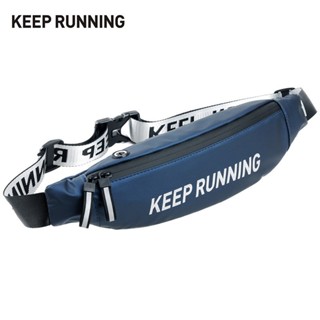 Túi đeo hông đeo thắt lưng Keep Running chống nước Vừa sử dụng chạy bộ tập thể dục vừa đeo chéo thời trang